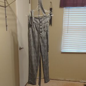 Plaid Women's Jumpsuit